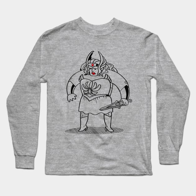 SHE-MAN Long Sleeve T-Shirt by Daily Drills 